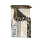 Sunlit Window Orange Cat Woven Tapestry Blanket